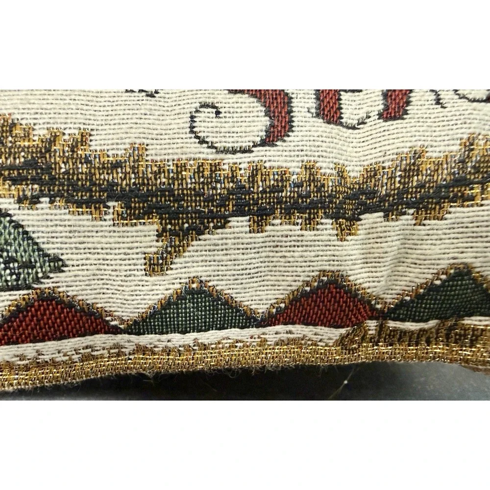 J. DeCristoforo Joys of the Season Christmas Tapestry Couch Decor Pillow 11.5x16